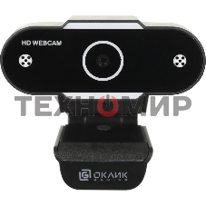 Веб-камера OKLICK OK-C012HD 1280x720, 30 кадр/с, USB Type-A, микрофон, универсальное крепление