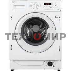 Встраиваемая стиральная машина HOMSair WMB1486WH белый, загрузка фронтальная 8 кг, 6 кг - сушка, 1400 об/мин, класс: A