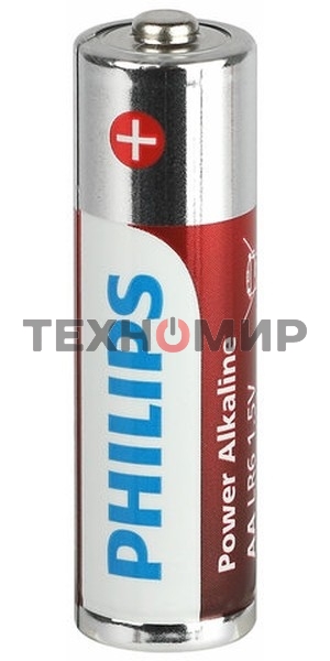 Элемент питания алкалиновый AA/LR6 1.5В Power (блист. 12шт) Philips Б0064661