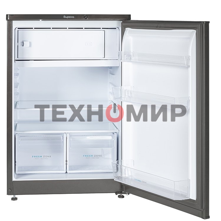 Холодильник Бирюса W508 графит однокамерный 116/34л морозилка сверху