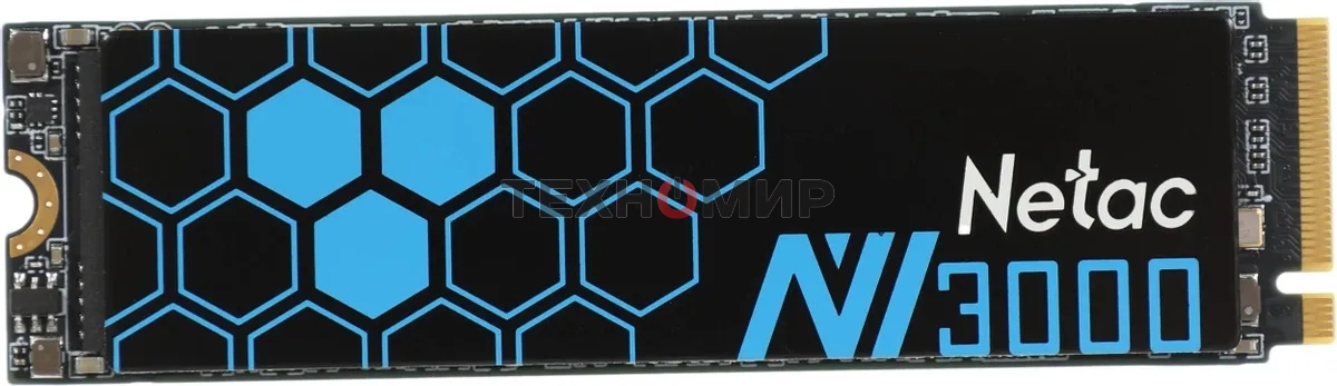 Накопитель SSD Netac NV3000, 250Gb, PCIe 3.0 x4, M.2 2280, NVMe, R/W 3000/1400