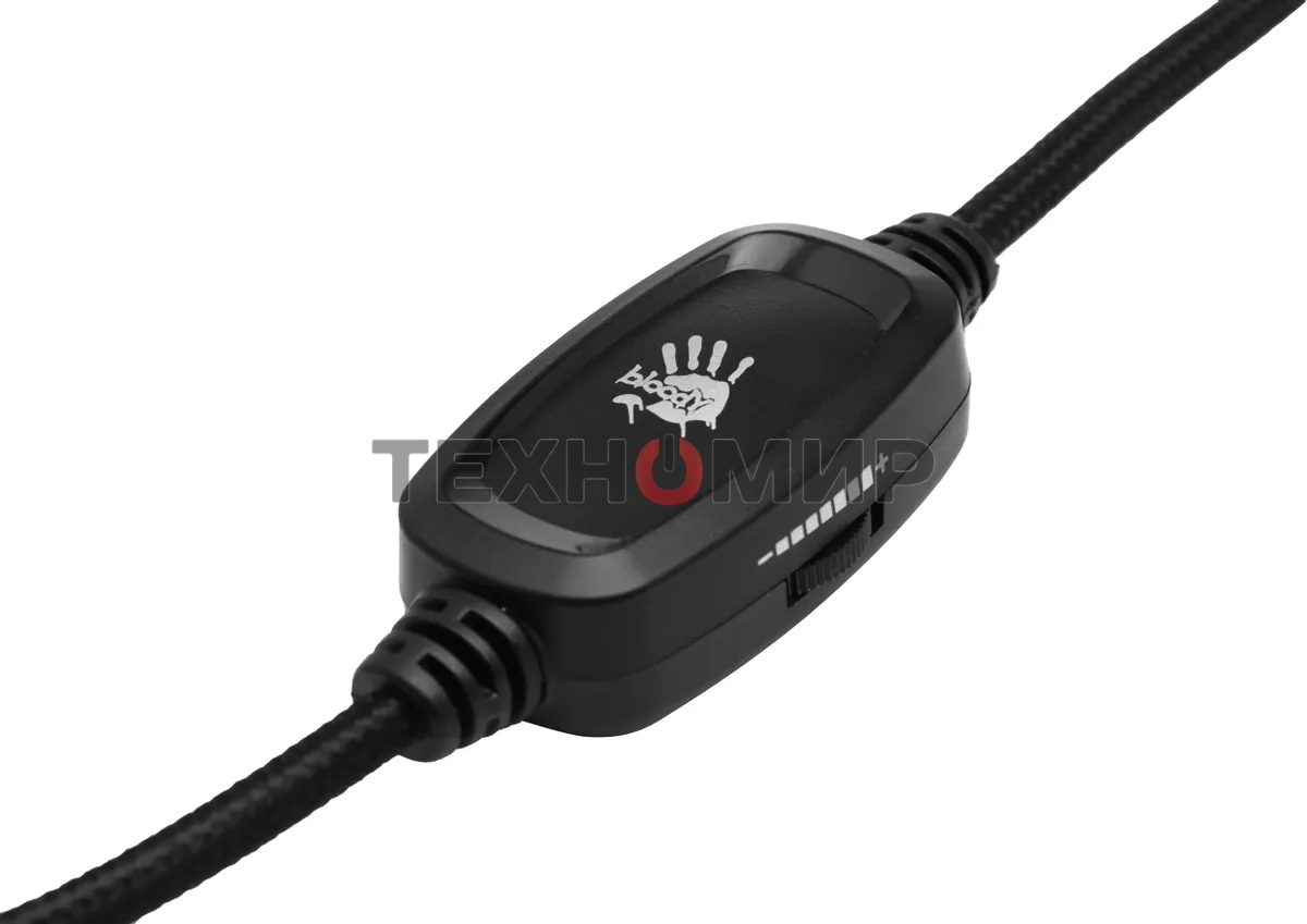 Гарнитура проводная с микрофоном A4Tech Bloody G260p черный 2м мониторные USB оголовье (G260P)