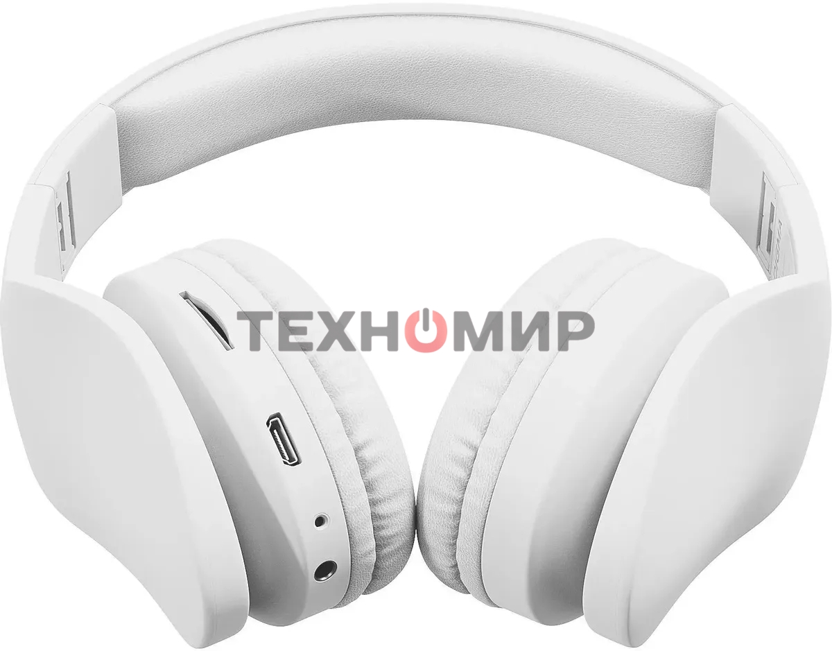 Гарнитура накладные Digma BT-17 белый/белый беспроводные bluetooth оголовье