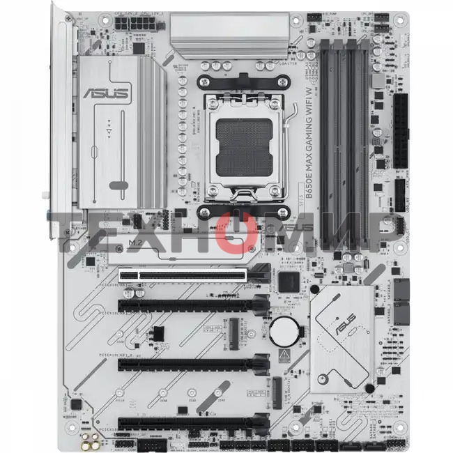 Материнская плата ASUS B650E MAX GAMING WIFI W, AM5, AMD B650, 4xDDR5, 4xSATA, 3xM.2, 1xPCIe 5.0 x16, 1xPCIe 4.0 x4, 2xPCIe 3.0 x1, 1xDP, 1xHDMI, 1x2.5Gb LAN, Wi-Fi 6E, Bluetooth 5.3, 1xUSB-C 10Gbps, 3xUSB-A 10Gbps, 2xUSB-A 5Gbps, 2xUSB-A 2.0, 3x3.5 мм, 7