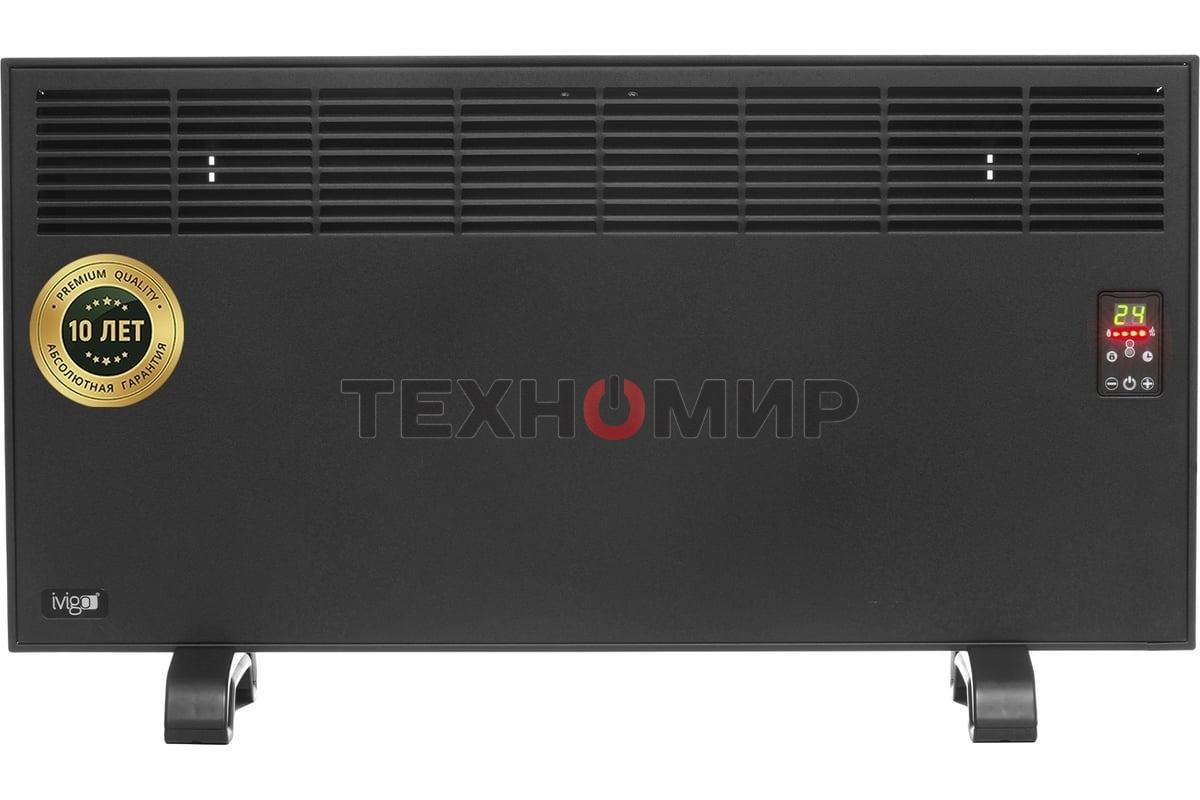 Конвектор электрический iVigo EPK4590E25 2500Вт черный матовый