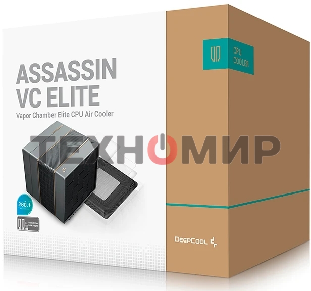 Устройство охлаждения(кулер) Deepcool ASSASSIN VC Elite Soc-AM5/AM4/1200/2066/1700/1851 черный 4-pin 22.6-29.3dB Al+Cu 300W 1772gr Ret (R-ASN4-BKNVNN-GJD)