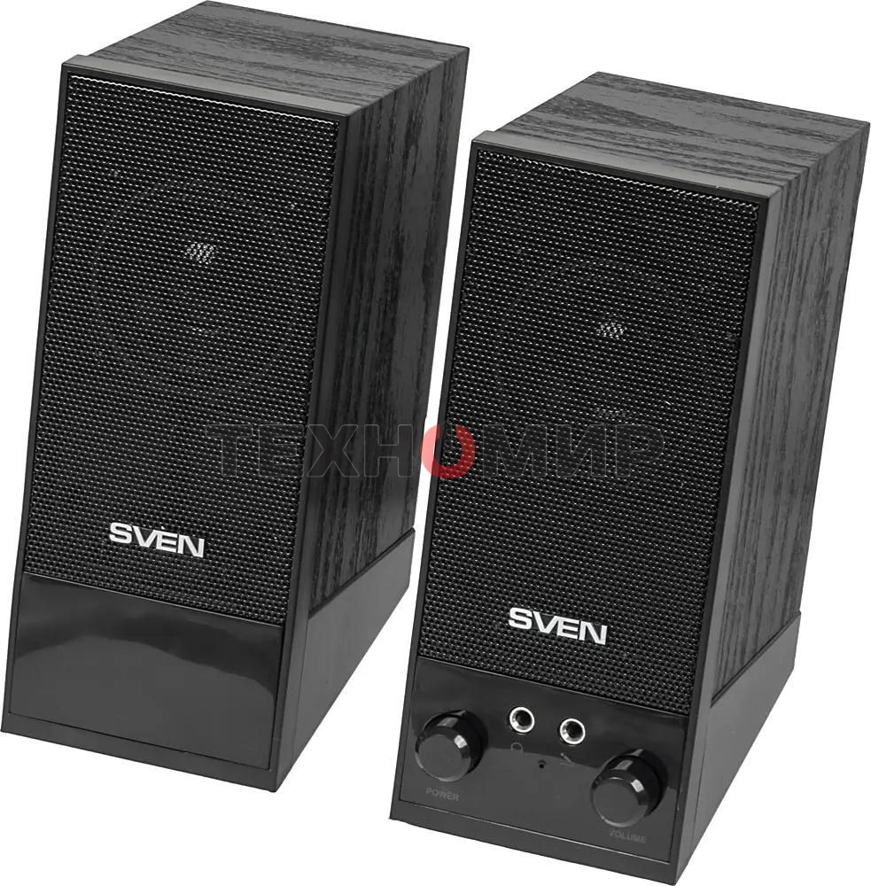 Акустическая система Sven SPS-604 2.0 черный 4Вт