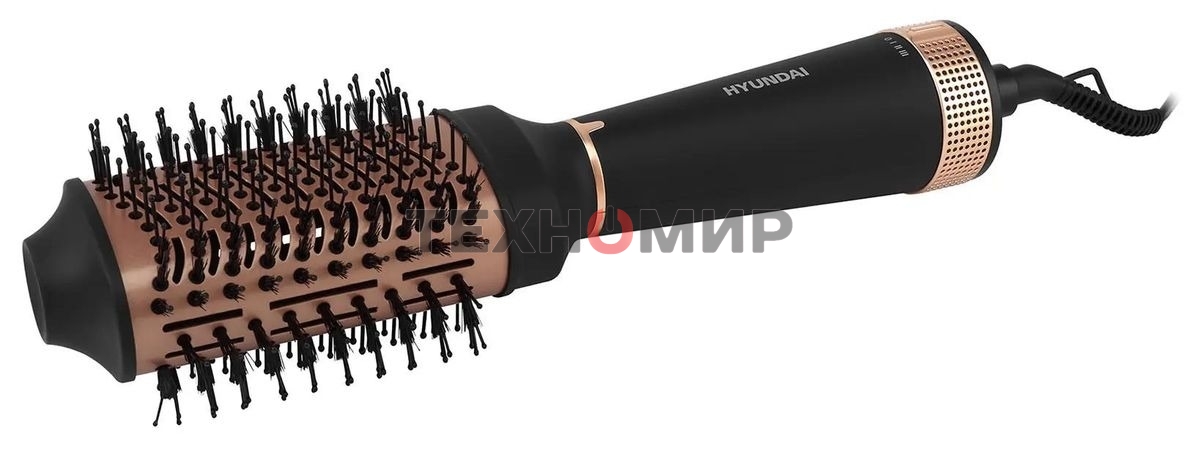 Фен-щетка Hyundai H-HB0115 черный, 1200 Вт, ионизация