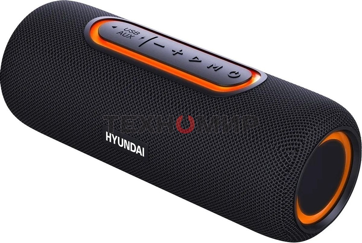 Портативная колонка Hyundai H-PS1021 черный/черный 25 Вт 1.0 BT 10м 1500mAh