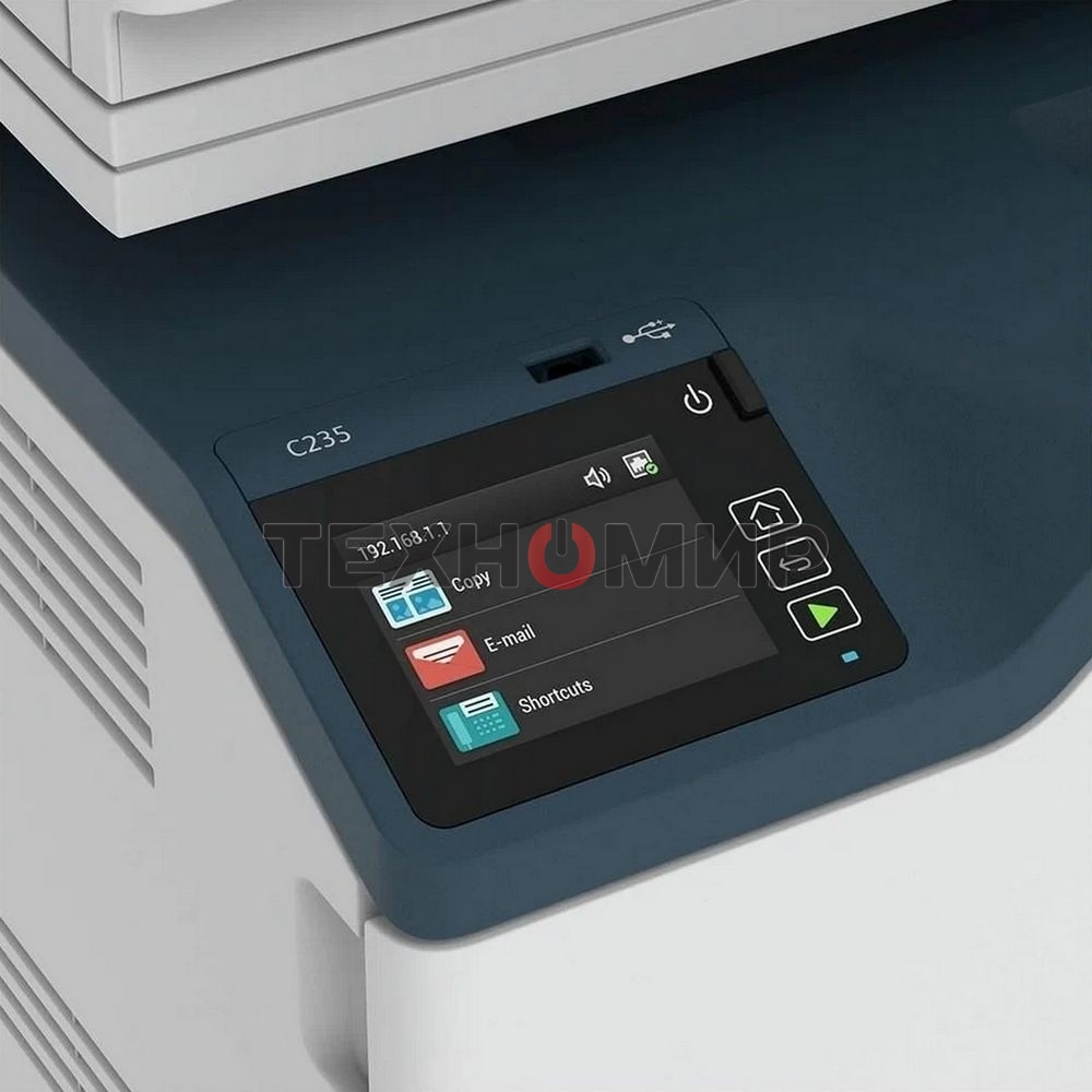 МФУ лазерное Xerox С235V_DNI, A4, цветной, печ. до 22 стр/мин., скан. до 20 стр/мин., 600x600dpi, Ethernet, Wi-Fi, USB