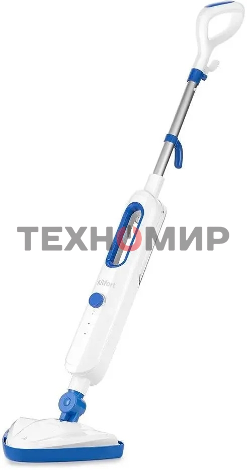 Швабра паровая Kitfort КТ-1048-3 белый/синий