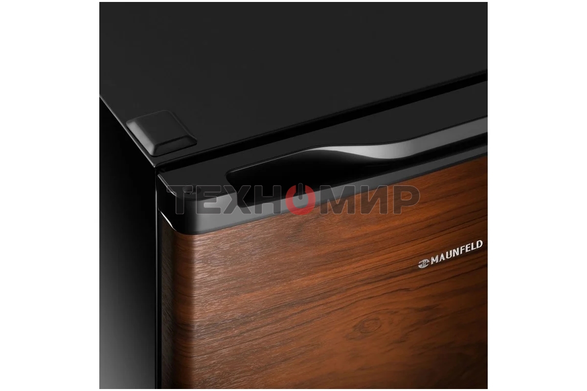 Холодильник Maunfeld MFF50WD дерево/черный мат. однокамерный 46л