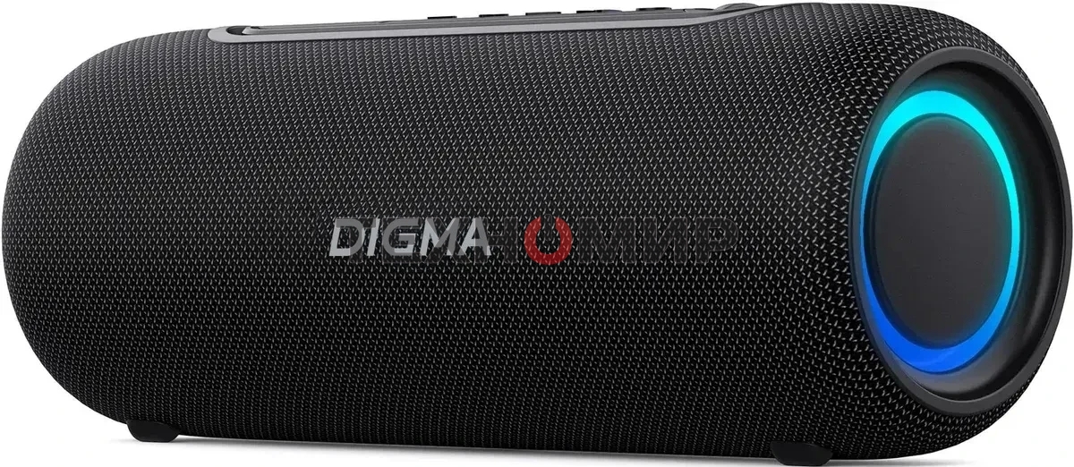 Колонка портатитвная Digma D-PS1524 черный 20W 2.0 BT 10м 2000mAh (PS1524B)