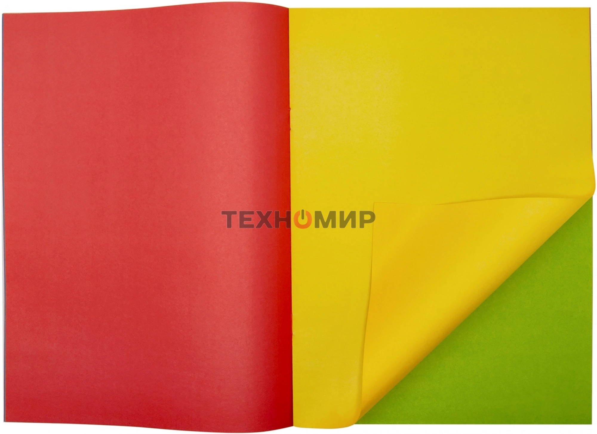 Бумага цветная Silwerhof двустор. 16л. 8цв. A4 CREATE 50г/м2 скрепка