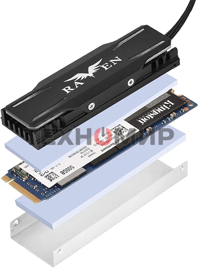 Комплект охлаждения M.2 SSD, ARGb, G560TP03ARGb010 Комплект охлаждения M.2 SSD cooling kit with ARGb lighting