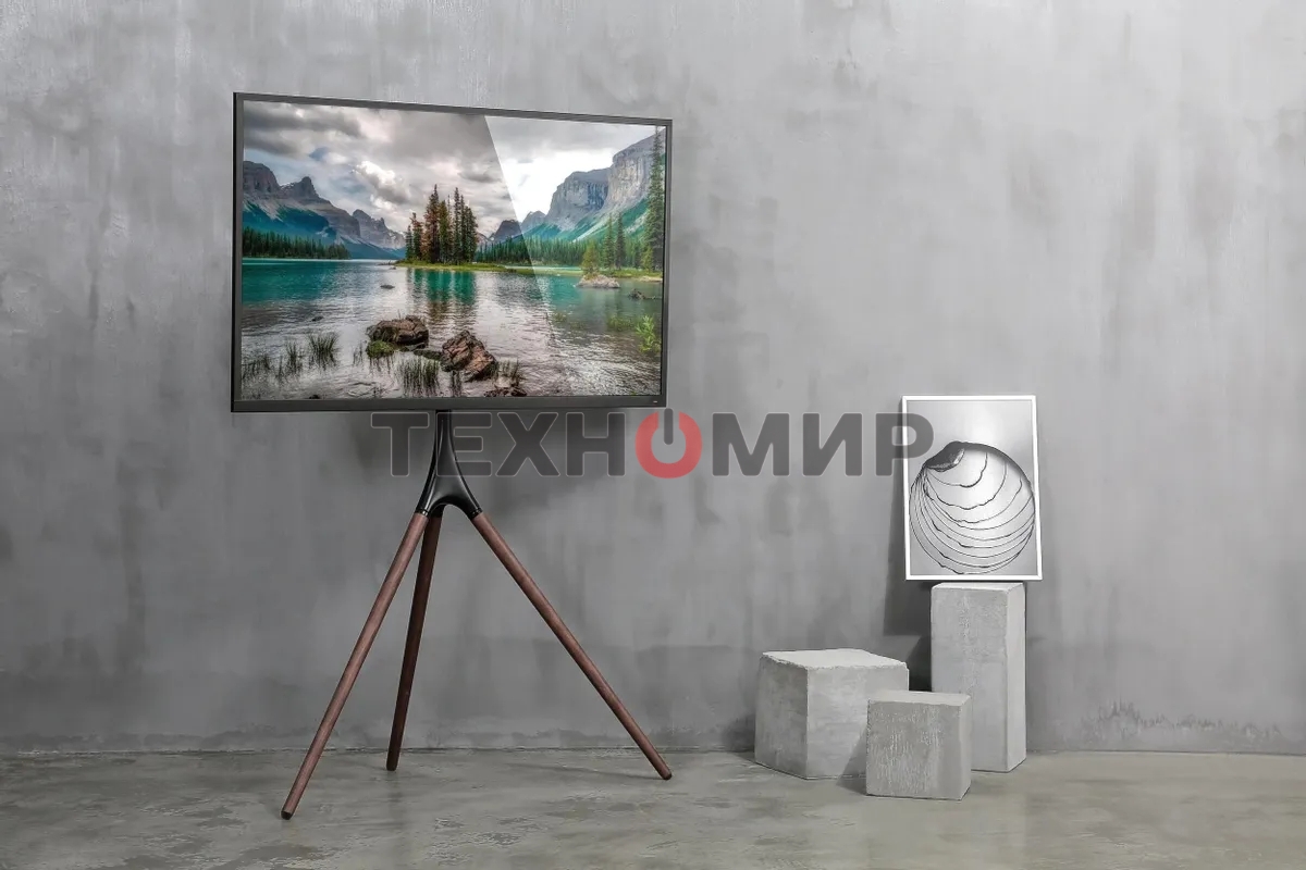 Подставка для телевизора Cactus CS-ST1246BKWN черный/орех, 45