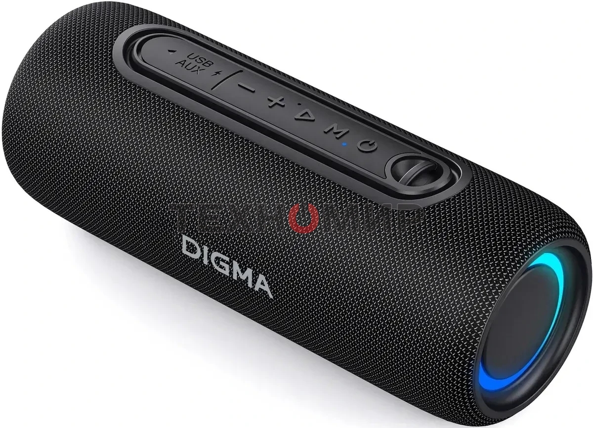 Колонка портатитвная Digma D-PS1524 черный 20W 2.0 BT 10м 2000mAh (PS1524B)