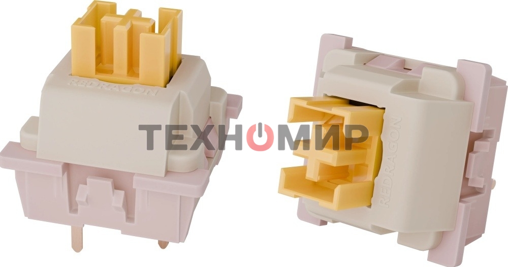 Переключатели Redragon Bullet QL бежевый/персиковый,24 шт.