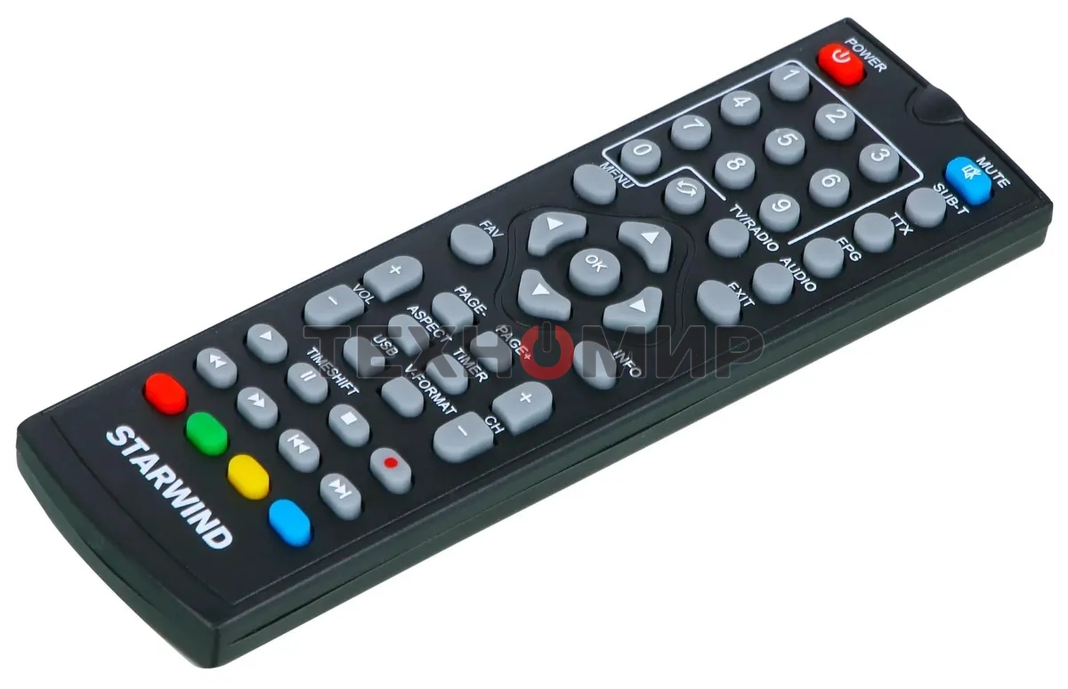 Приставка для цифрового ТВ Starwind CT-140 черный, DVB-T2, DVB-T, DVB-C, HDMI, USB 2.0 х2