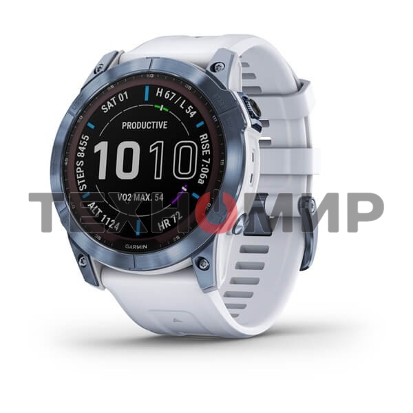 Умные часы Garmin Fenix 7x Sapphire Solar синий минерал 51мм