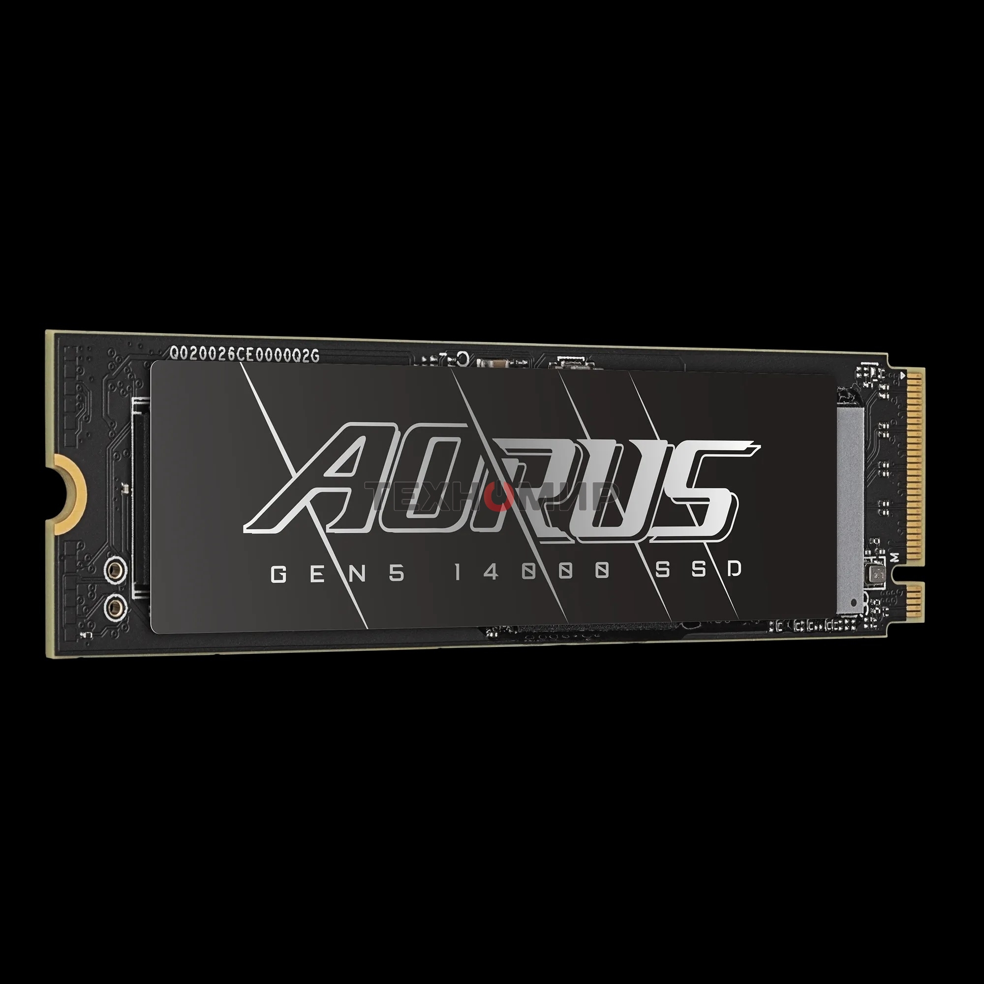 Накопитель SSD Gigabyte AORUS Gen5 14000 AG514K1Tb, 1Tb M.2 2280 PCI-Express 5.0x4, NVMe 2.0, 3D TLC NAND, Phison PS5026-E26, TbW 700