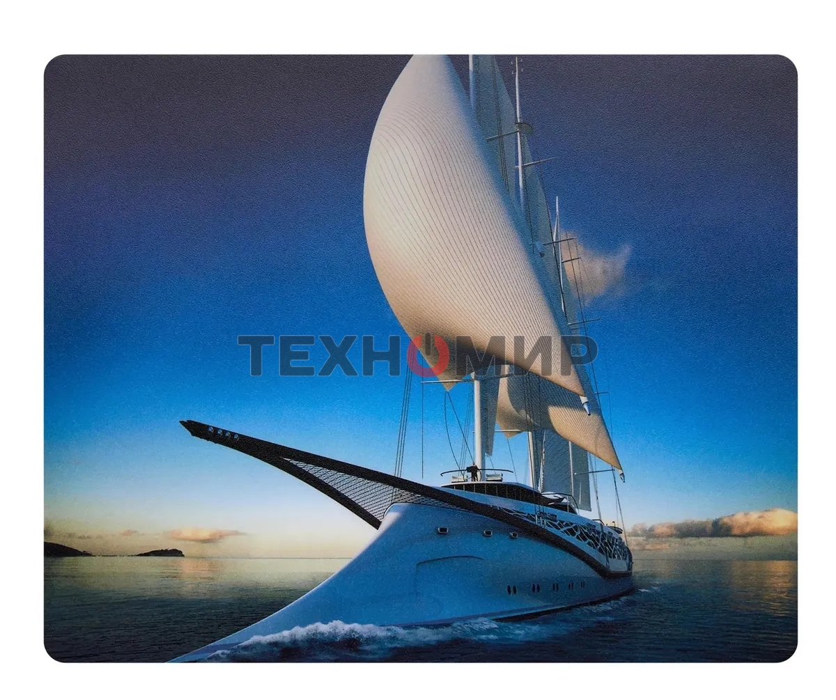 Коврик для мыши Buro BU-R51753 рисунок/яхта