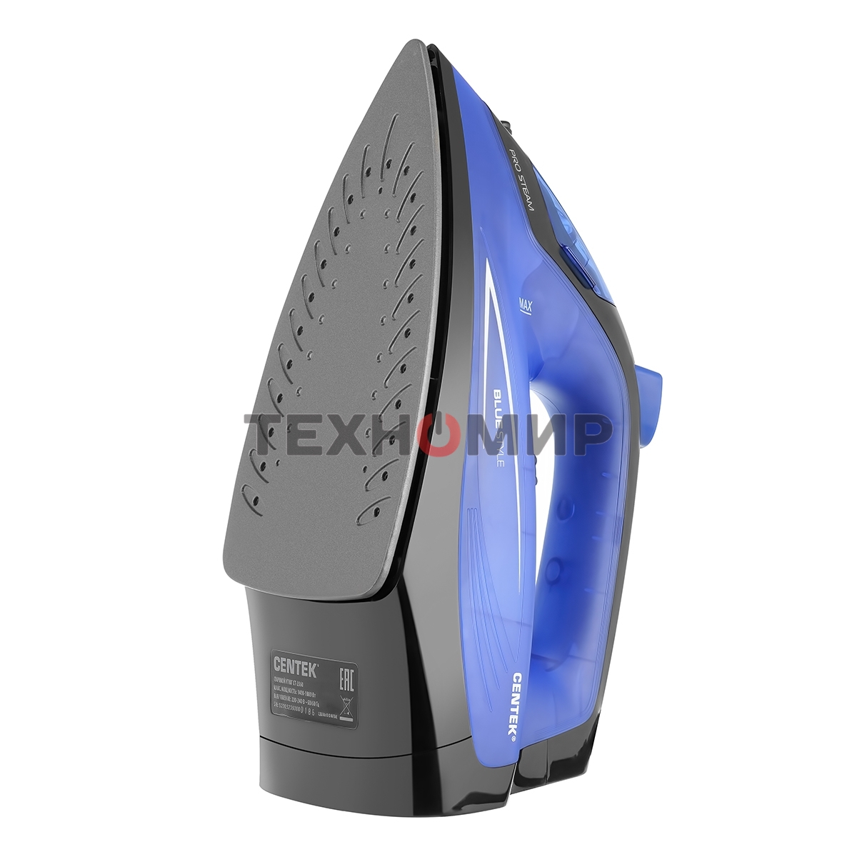Утюг Centek CT-2360 синий/черный, 1600 Вт, 20 г/мин, 80 г/мин, 200 мл