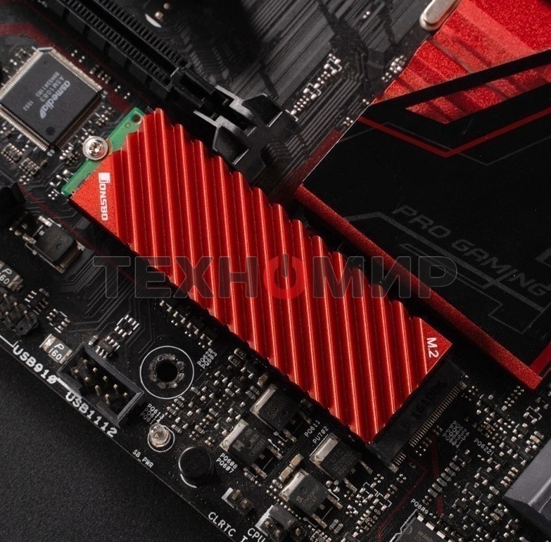 Радиатор для SSD M.2 2280 JONSBO M.2-3 Red (красный)