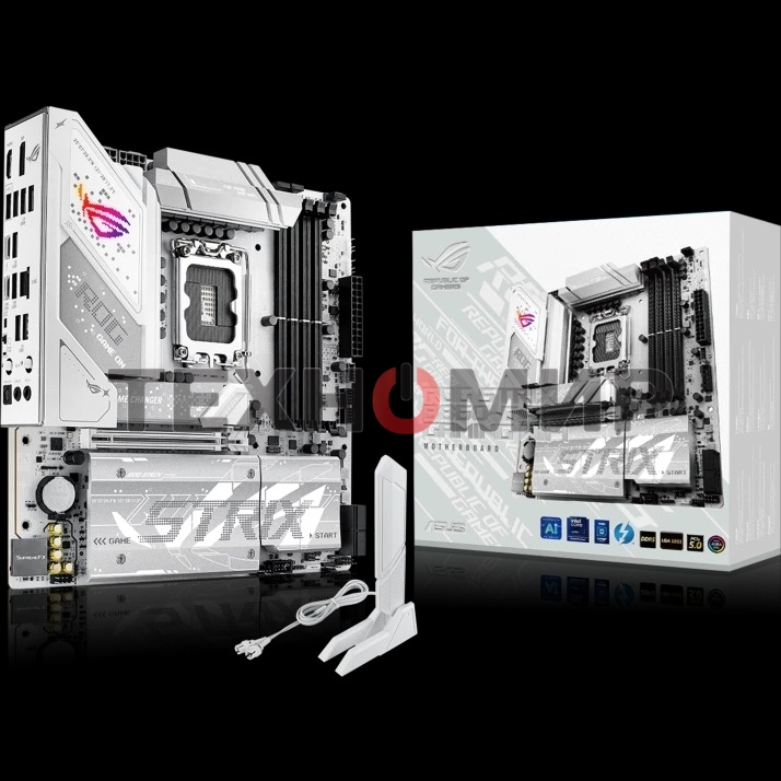 Материнская плата ASUS ROG STRIX B860-G GAMING WIFI, LGA 1851, Intel B860, 4xDDR5, 4xSATA, 4xM.2, 1xPCIe 5.0 x16, 1xDP, 1xHDMI, 1xThunderbolt 4, 1x 2.5Gb LAN, 1xUSB-C 20Gbps, 1xUSB-A 10Gbps, 3xUSB-A 5Gbps, 4xUSB-A 2.0, 2x3.5 мм, 7.1, mATX