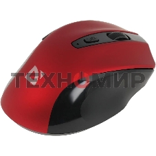 Мышь беспроводная Defender Prime MB-053 красный, 1600 dpi, радиоканал, USB, кнопки - 6