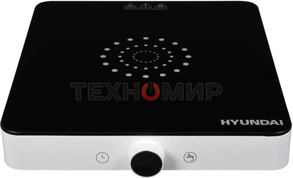 Плита настольная электрическая Hyundai HYC-0105 белый стеклокерамика