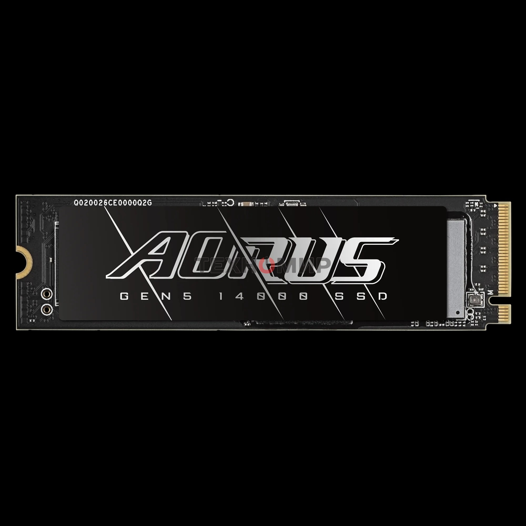 Накопитель SSD Gigabyte AORUS Gen5 14000 AG514K1Tb, 1Tb M.2 2280 PCI-Express 5.0x4, NVMe 2.0, 3D TLC NAND, Phison PS5026-E26, TbW 700