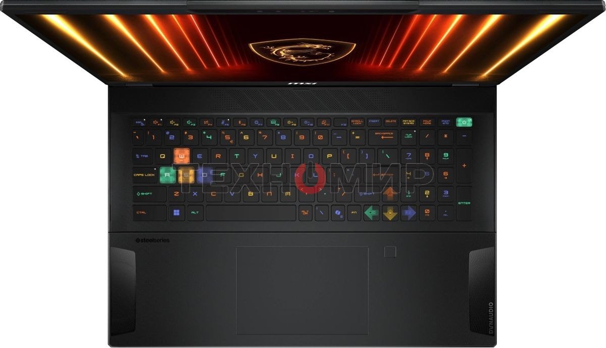 Ноутбук MSI Stealth HX AI A2XWIG-051RU черный Core Ultra 9 275HX 64Gb SSD 2Tb NVIDIA GeForce RTX 5080 16Gb 18