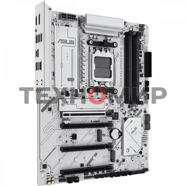 Материнская плата ASUS B650E MAX GAMING WIFI W, AM5, AMD B650, 4xDDR5, 4xSATA, 3xM.2, 1xPCIe 5.0 x16, 1xPCIe 4.0 x4, 2xPCIe 3.0 x1, 1xDP, 1xHDMI, 1x2.5Gb LAN, Wi-Fi 6E, Bluetooth 5.3, 1xUSB-C 10Gbps, 3xUSB-A 10Gbps, 2xUSB-A 5Gbps, 2xUSB-A 2.0, 3x3.5 мм, 7