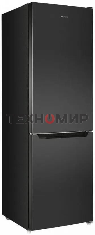 Холодильник Maunfeld MFF185SFSB черный мат. двухкамерный 211/104л морозилка снизу