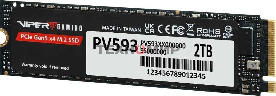 Накопитель SSD PATRIOT M.2 PCIE 2Tb 2280 NVMe PV593P2TbM28H