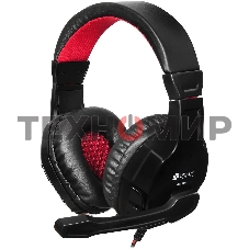 Гарнитура проводная с микрофоном Oklick Phoenix HS-L320G черный/красный 1.9м мониторы оголовье (NO-3000)