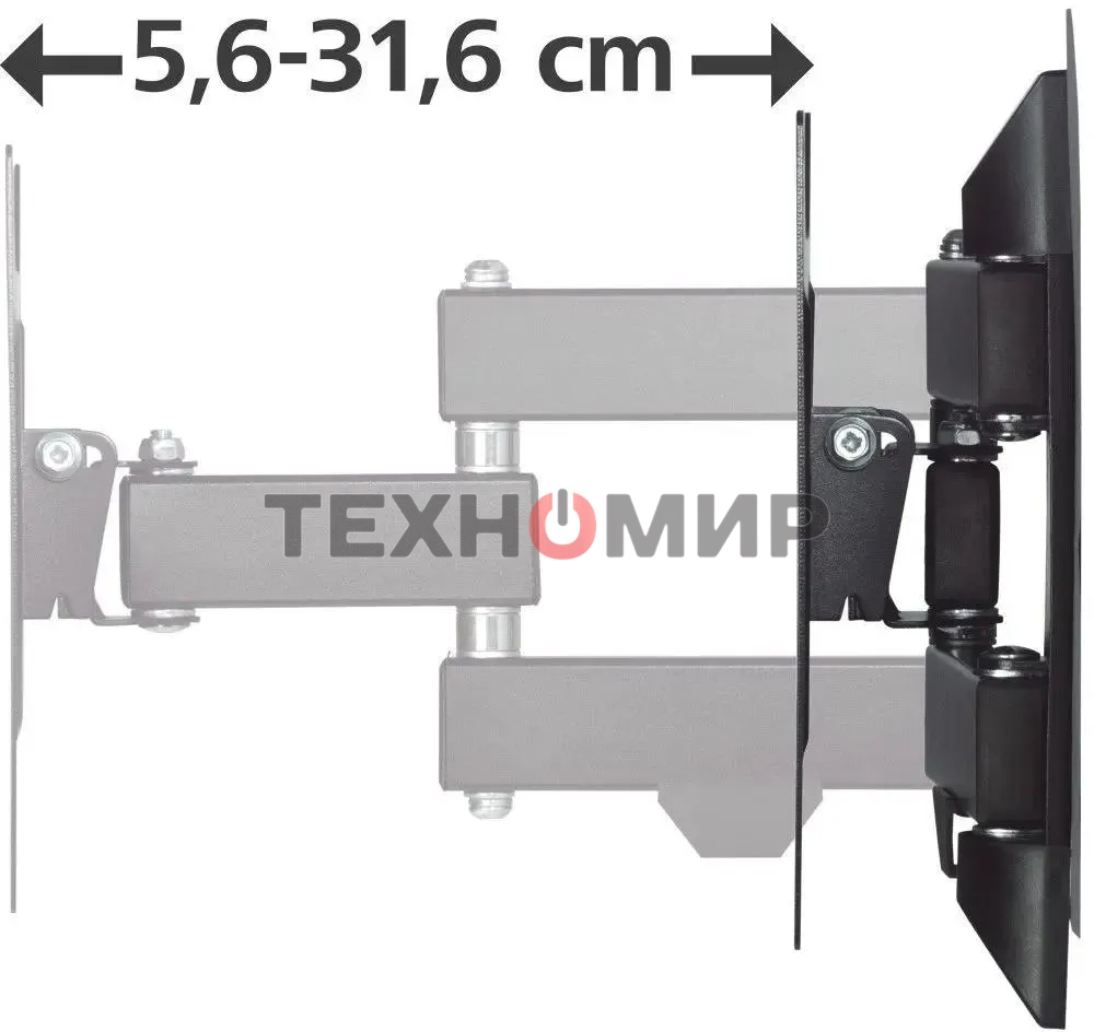 Кронштейн для телевизора Hama 00220822 черный 19