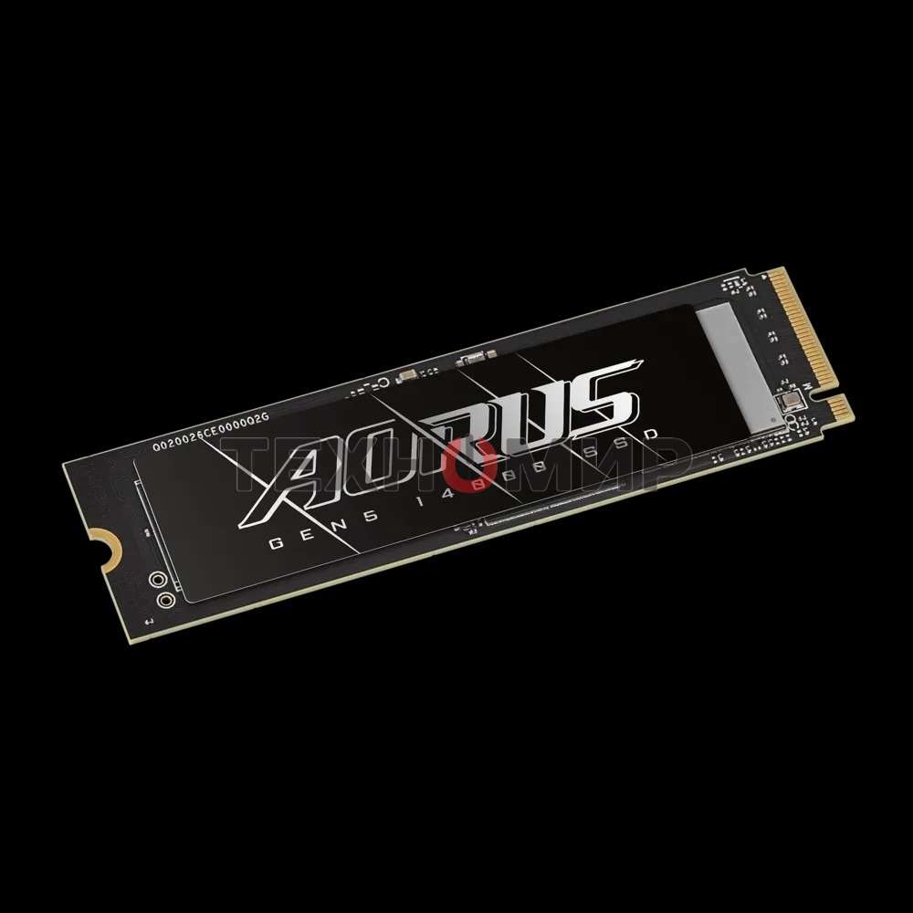 Накопитель SSD Gigabyte AORUS Gen5 14000 AG514K1Tb, 1Tb M.2 2280 PCI-Express 5.0x4, NVMe 2.0, 3D TLC NAND, Phison PS5026-E26, TbW 700