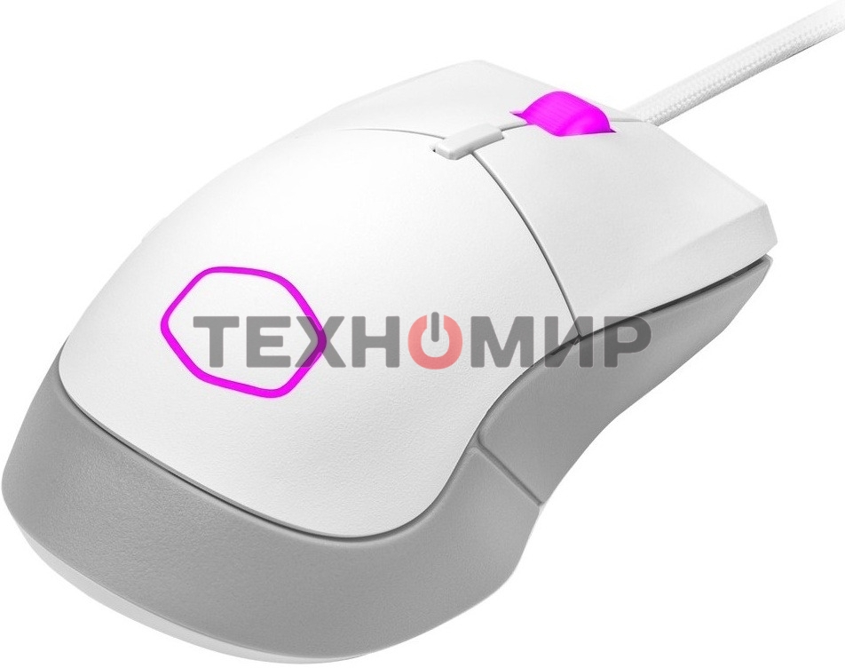 Мышь проводная Cooler Master MM-310-WWOL1 белый, 12000 dpi, USB Type-A, кнопки - 6