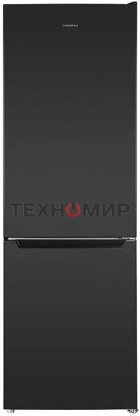 Холодильник Maunfeld MFF185SFSB черный мат. двухкамерный 211/104л морозилка снизу