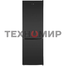 Холодильник Maunfeld MFF185SFSB черный мат. двухкамерный 211/104л морозилка снизу