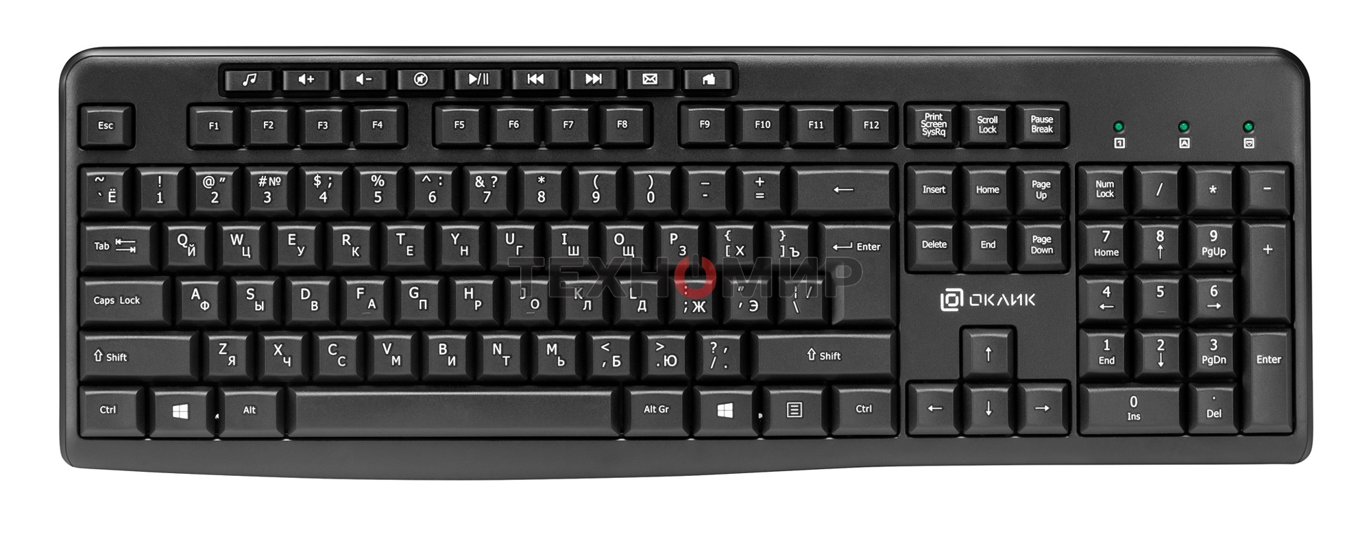 Комплект клавиатура + мышь Oklick/Оклик 225M клав:черный мышь:черный USB беспроводная Multimedia