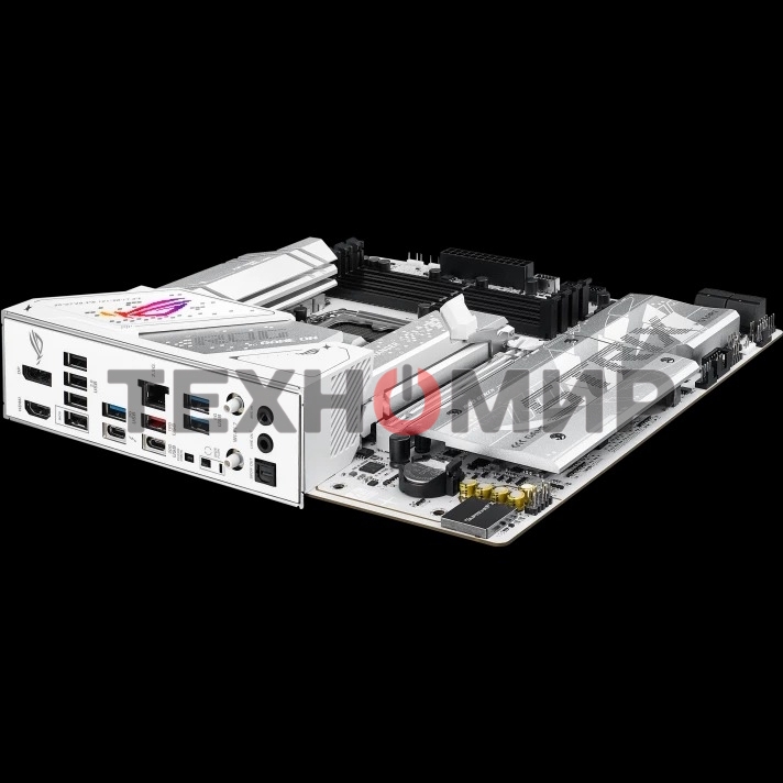 Материнская плата ASUS ROG STRIX B860-G GAMING WIFI, LGA 1851, Intel B860, 4xDDR5, 4xSATA, 4xM.2, 1xPCIe 5.0 x16, 1xDP, 1xHDMI, 1xThunderbolt 4, 1x 2.5Gb LAN, 1xUSB-C 20Gbps, 1xUSB-A 10Gbps, 3xUSB-A 5Gbps, 4xUSB-A 2.0, 2x3.5 мм, 7.1, mATX