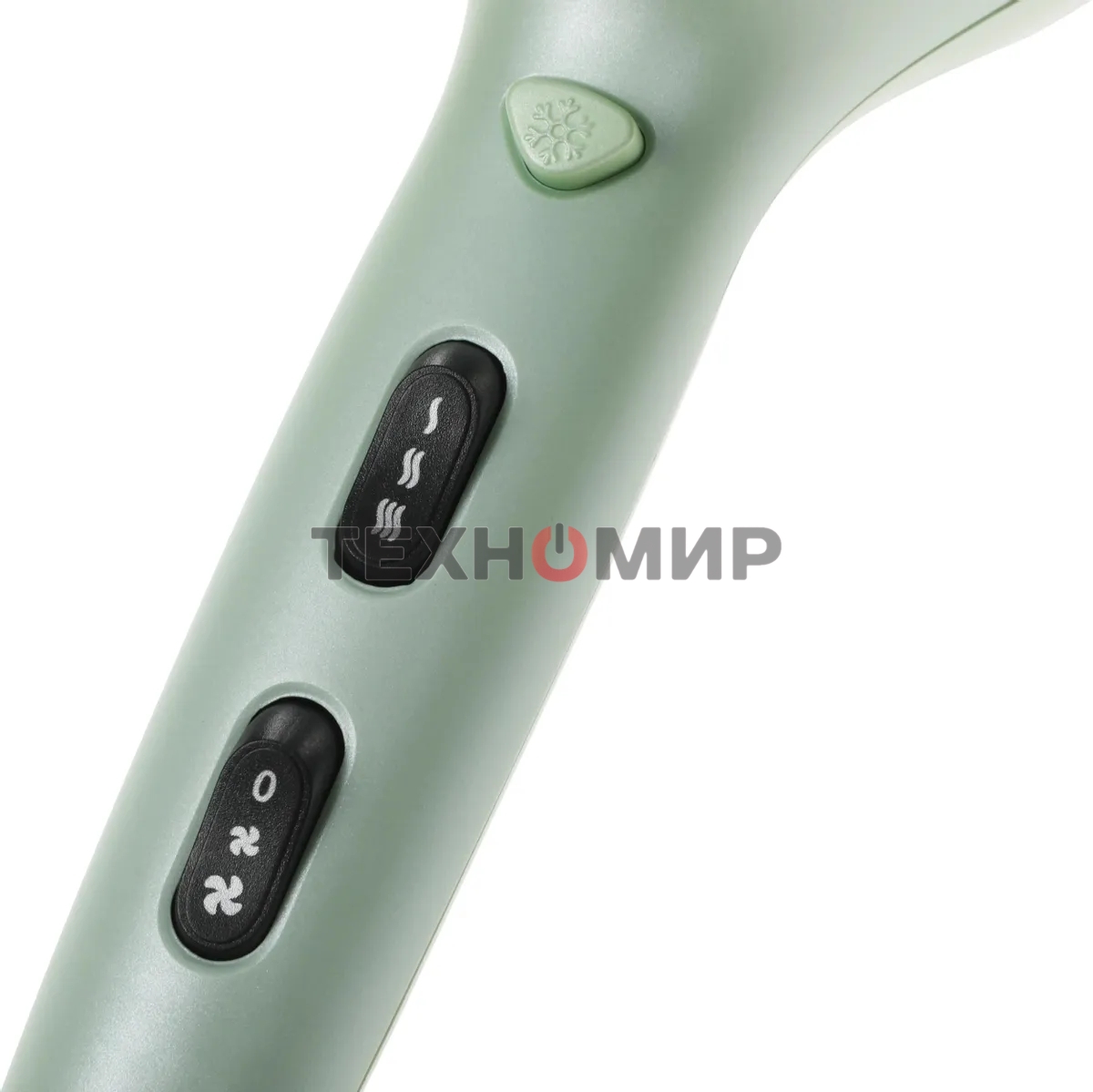 Фен Hyundai H-HDI0766 оливковый, 2200 Вт, ионизация