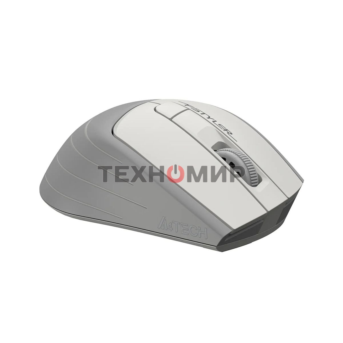 Мышь беспроводная A4Tech Fstyler FG30 белый/серый, 2000 dpi, радиоканал, USB, кнопки - 5