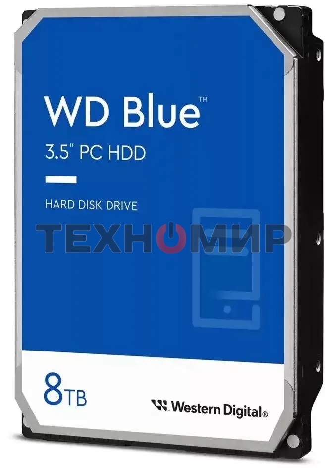 Жесткий диск WD SATA-III 8Tb WD80EAAZ Desktop Blue (5640rpm) 256Mb 3.5