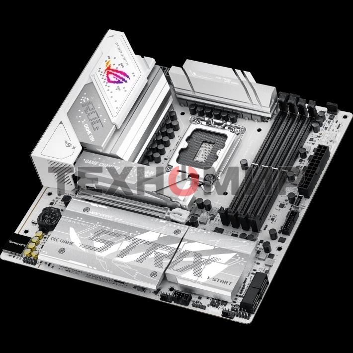 Материнская плата ASUS ROG STRIX B860-G GAMING WIFI, LGA 1851, Intel B860, 4xDDR5, 4xSATA, 4xM.2, 1xPCIe 5.0 x16, 1xDP, 1xHDMI, 1xThunderbolt 4, 1x 2.5Gb LAN, 1xUSB-C 20Gbps, 1xUSB-A 10Gbps, 3xUSB-A 5Gbps, 4xUSB-A 2.0, 2x3.5 мм, 7.1, mATX
