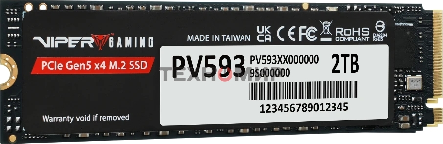 Накопитель SSD PATRIOT M.2 PCIE 2Tb 2280 NVMe PV593P2TbM28H