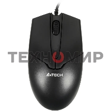 Мышь проводная A4Tech OP-550NU черный, 1000 dpi, USB, кнопки - 3
